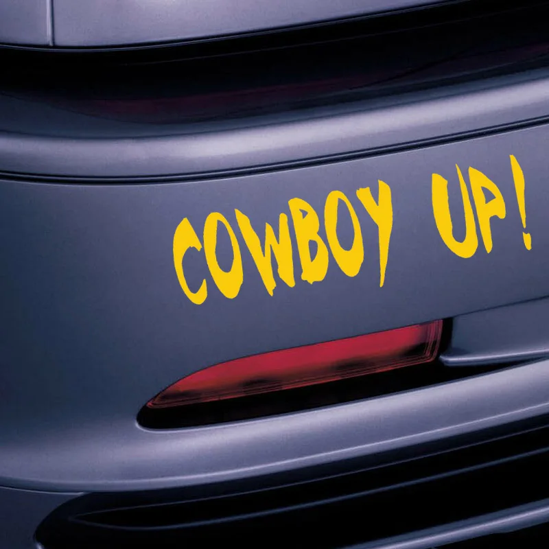 EmpireYing 8 Colors Professional Production English Alphabet Car Sticker Cowboy Up Styling Waterproof Reflective Vinyl Decals | Автомобили