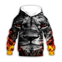 flame lion 3d printed hoodies family suit tshirt zipper pullover kids suit sweatshirt tracksuitpant shorts
