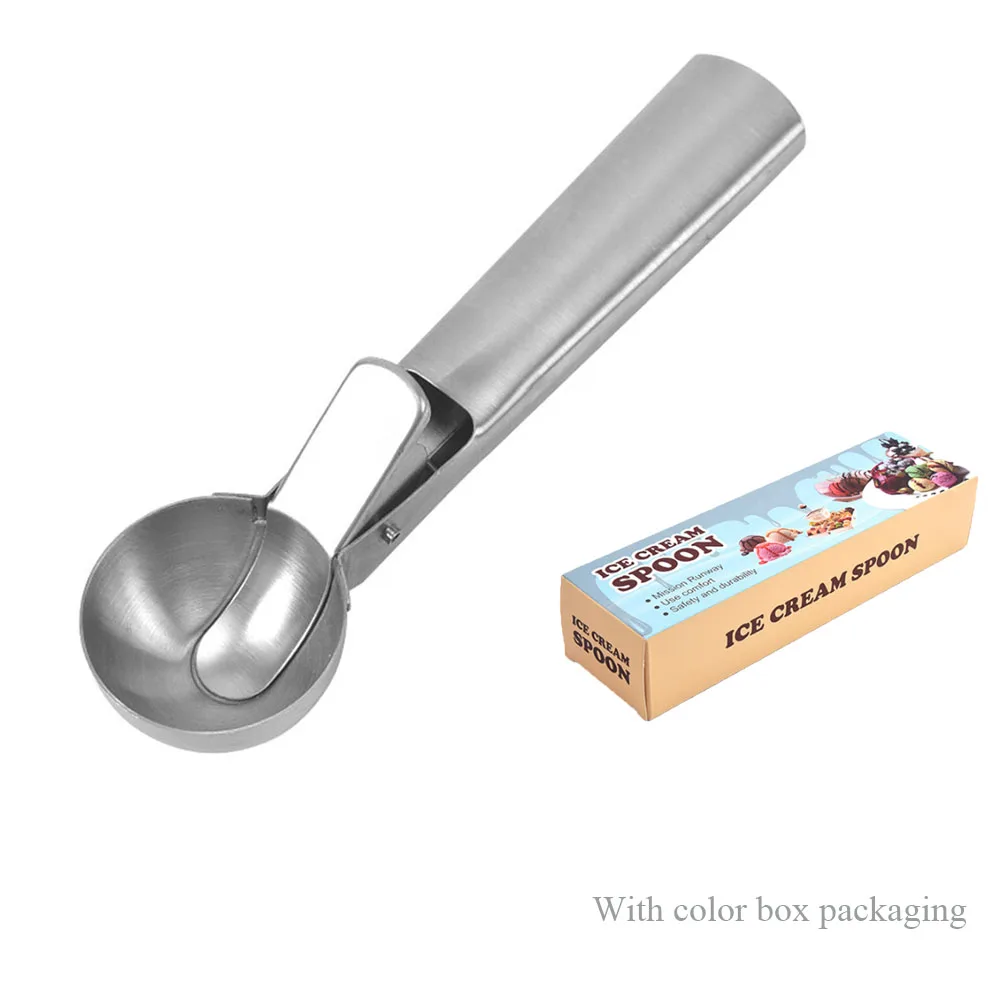 

Ice-cream Scoop Ice Cream Stainless Steel Ice Ball Maker Yogurt Cookie Dough Meat Balls Ice Cream Watermelon Spoon Kitchen Acce