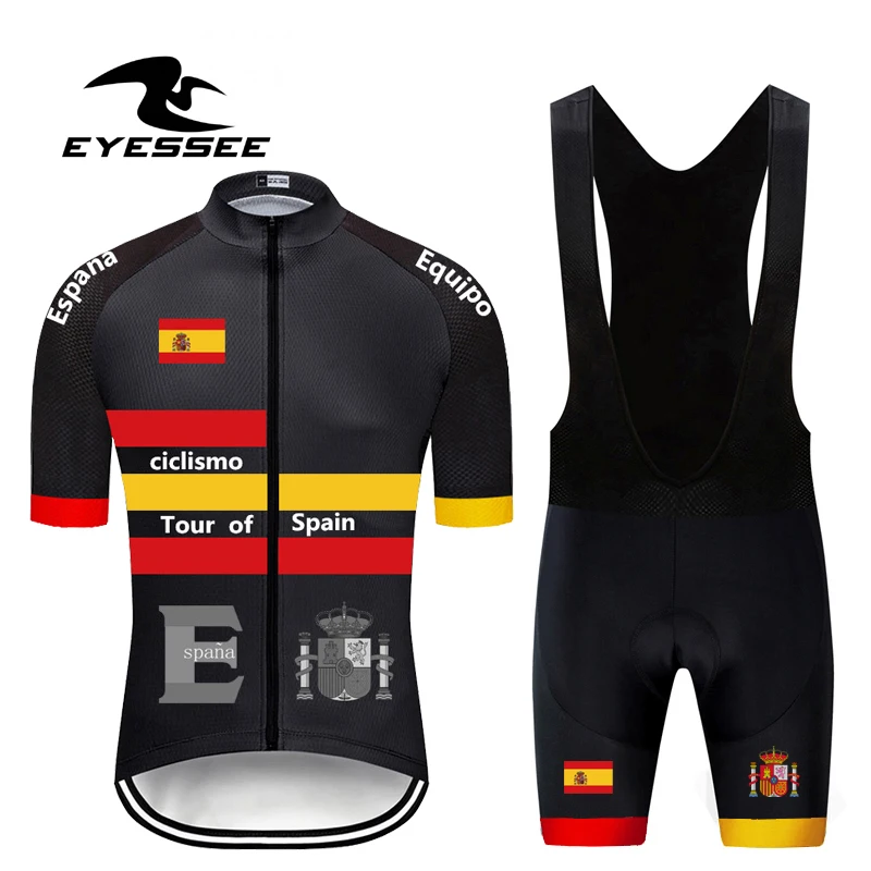 2021 Мужская одежда для велоспорта EYESSEE дышащий комплект Джерси поездок по Испании