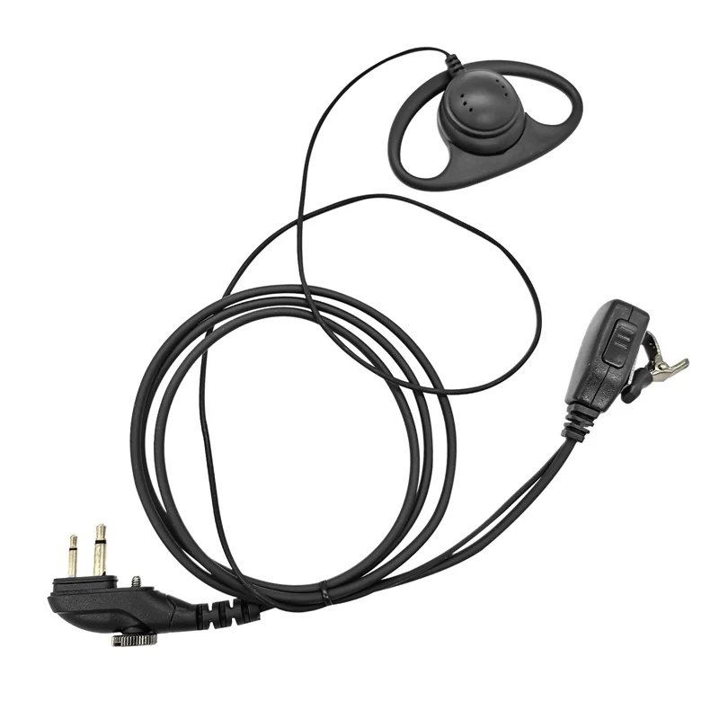 

D Shape Loop Ring Earpiece Surveillance Radio Headset with PTT Mic For HYT Hytera PD502 PD562 BD502 BD502i TC-508 TC-580