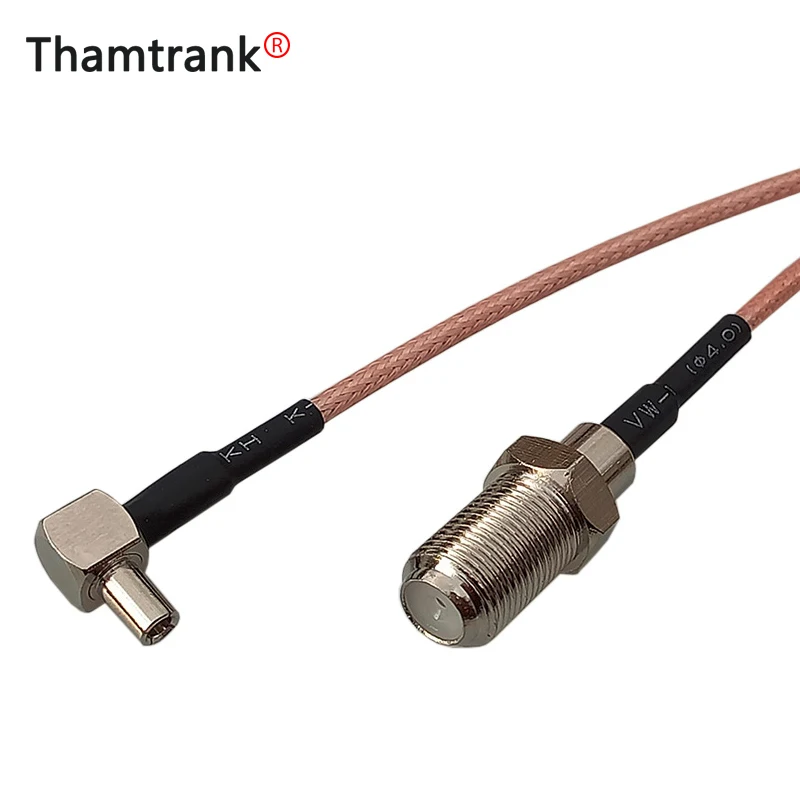 Регулируемый коаксиальный РЧ кабель 3G модем TS9 правый угол F Тип женский pigtail RG316 15