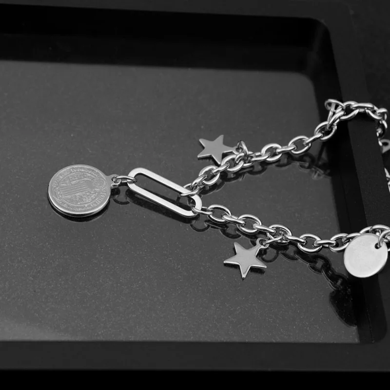 Браслет мужской и женский из нержавеющей стали с изображением Иисуса Креста |