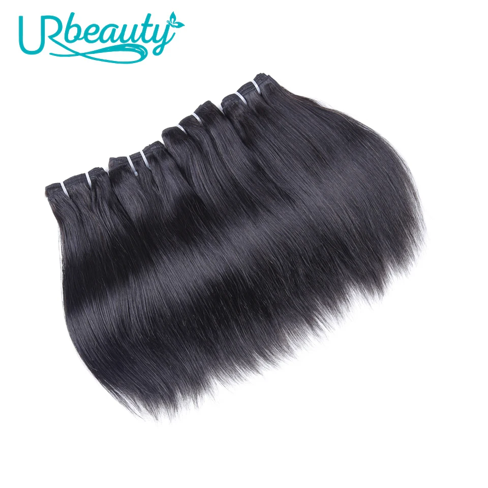 50 г/шт. прямые пучки человеческих волос UR beauty завитые здоровые волосы натуральный