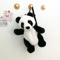 2021 new childrens bag autumn winter backpack cute panda backpack fashion boys and girls cartoon kids plush bag