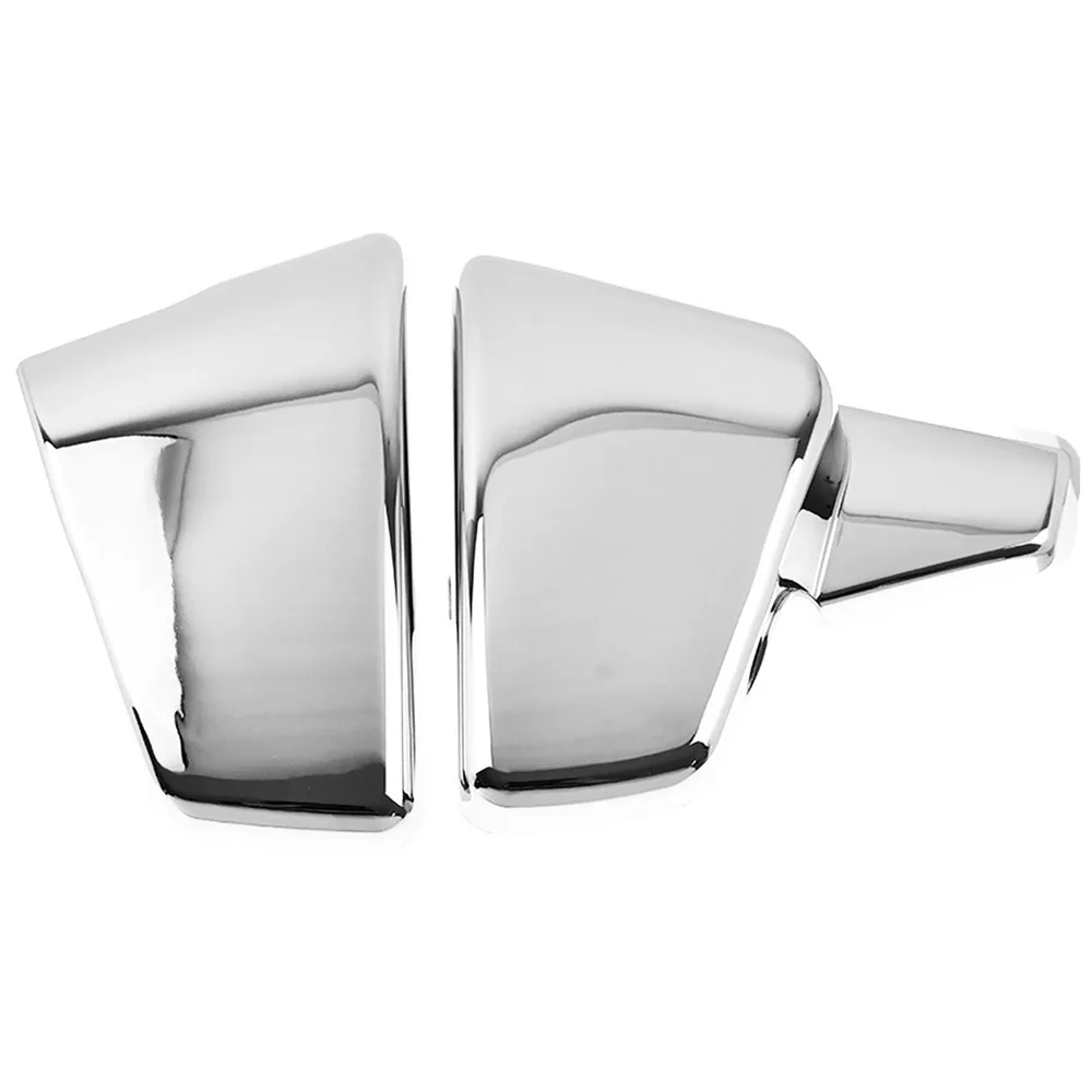 Боковая крышка аккумулятора мотоцикла 2 шт. черная/хромированная для Honda VLX 600