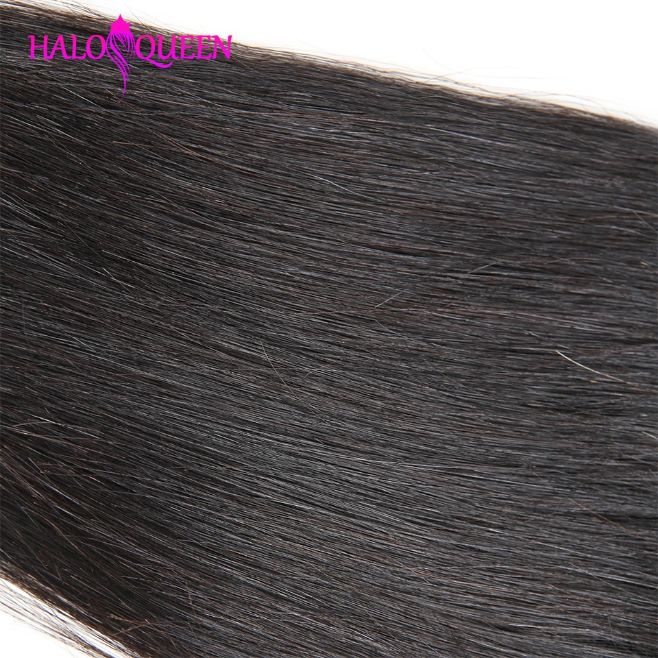 HALOQUEEN Remy прямые 5x5 волнистые кружева Закрытие 100% человеческих волос натуральный
