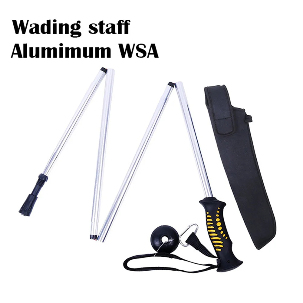 

1.39m Wading Rod Portable Folding 41cm Fly Fishing Wading Staff Wading Rods Outdoor Hiking Fishing Accessories Fish Tackle