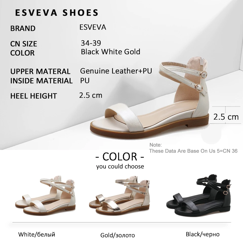 Женские туфли на низком каблуке ESVEVA летние из бычьей кожи с перекрестной