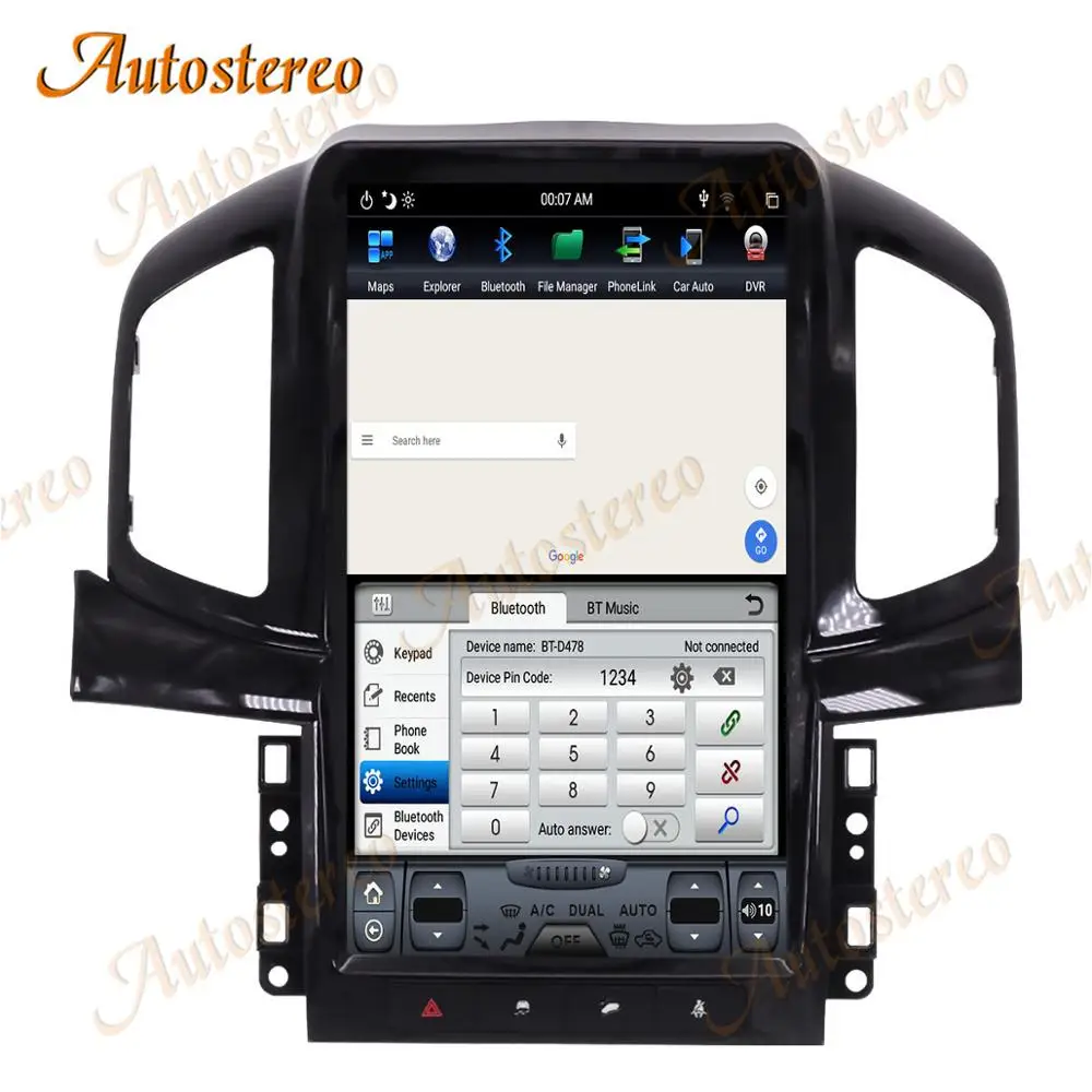 6 ядерный Автомобильный GPS навигатор в стиле Tesla Android 9 0 для Chevrolet Captiva 2012 2017 стерео