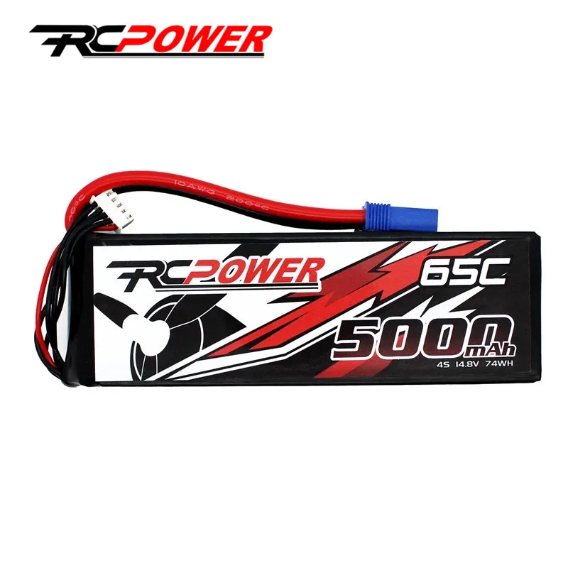 Аккумулятор RCPOWER 4S Lipo 14 8 в 5000 мАч 65C с разъемом EC5 для радиоуправляемого автомобиля