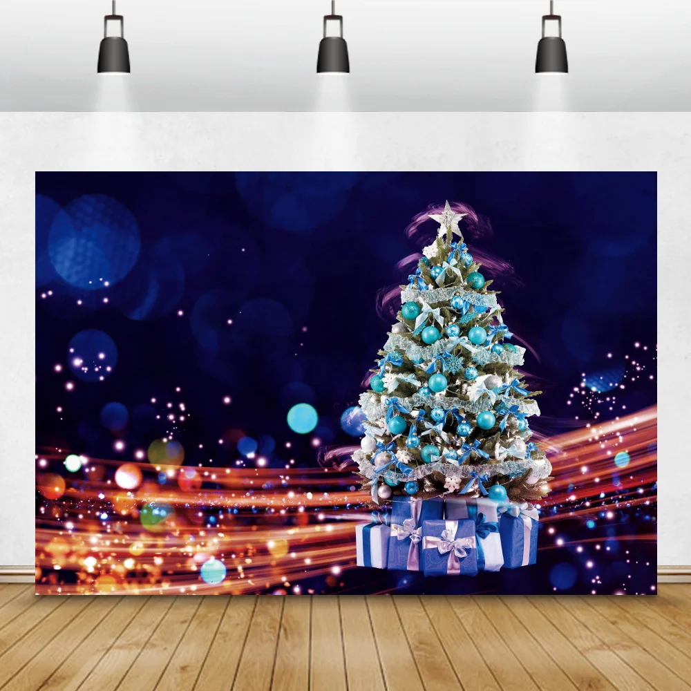 

Рождественская елка подарки светильник боке семейная фотосессия плакат ребенок портрет фотография декорация баннер