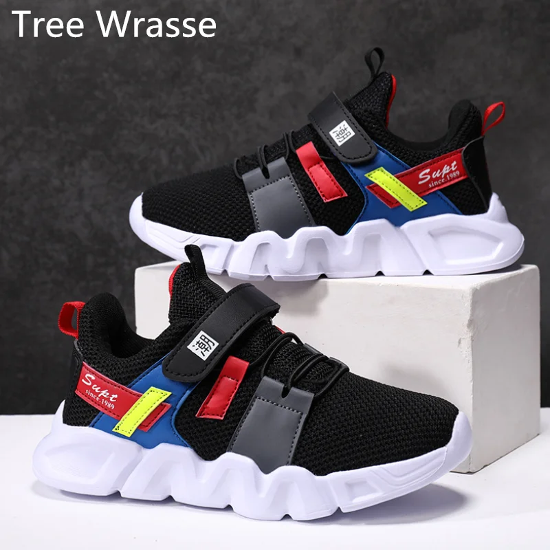 

Casual running shoes children 2020 autumn new fashion children's breathable mesh shoes lightweight boys sports shoes Tree Wrasse