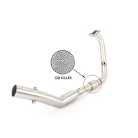 motorcycle front exhaust muffler contact middle pipe section system for yamaha yzf mt 15 2020 2021 slip on without exhaust