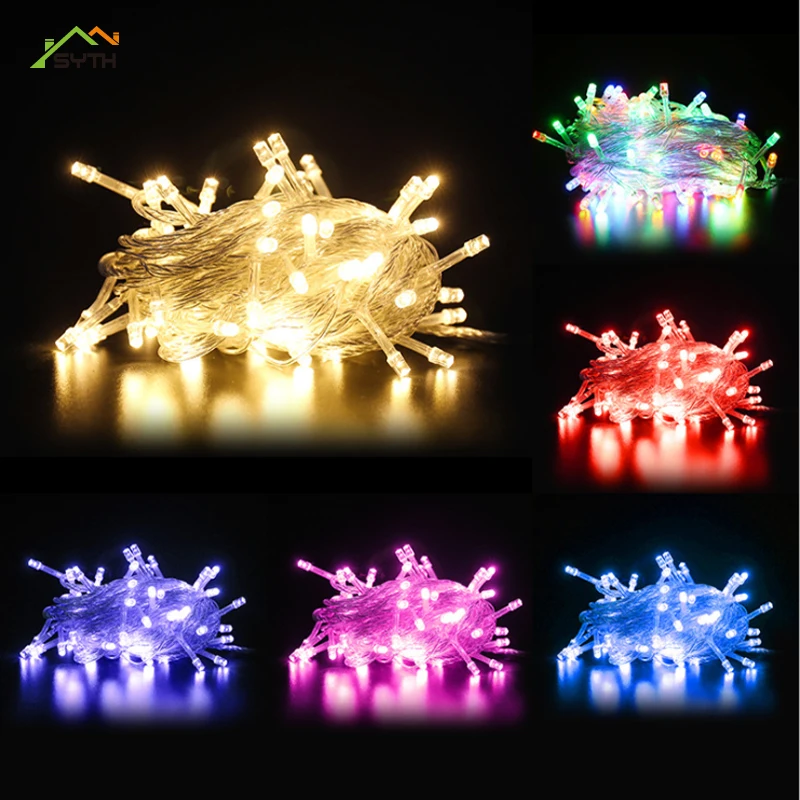 Светодиодная гирлянда 1 5 3 метра маленькие фонари звездное рождество наружный