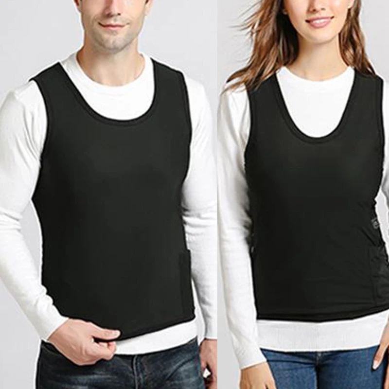 

Men Women Winter 3 Areas Electric Heated Vest Adjustable Temperature Sleeveless Tank Top USB Heating Outdoor Cycling Warm Base L