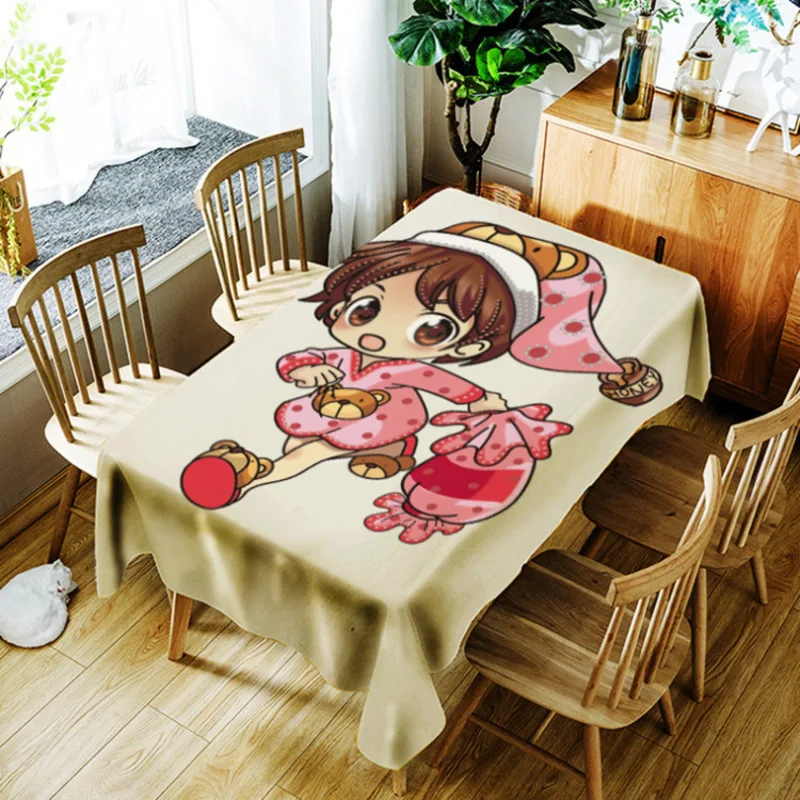 Art Paintings Tablecloth Waterproof Oilcloth Rectangular Decorative Table Cover Washable Tapetes Home Cloths Oilproof | Дом и сад
