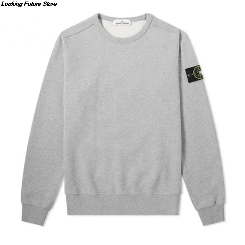 

2021 spring and autumn European and American street hip hop armband lovers men and women cotton round neck multi color Pullover