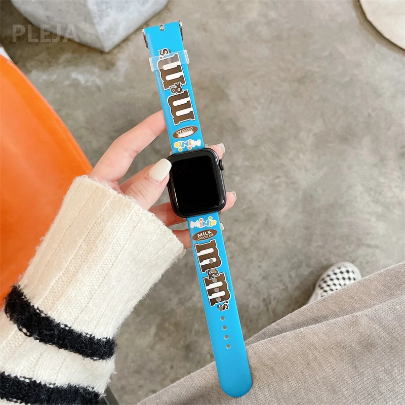 

Cute Cartoon Silicone Watch Band For Apple Watch 38 42 mm Series 6 5 4 For Samsung For Huawei For Xiaomi 20mm 22mm Watch Straps