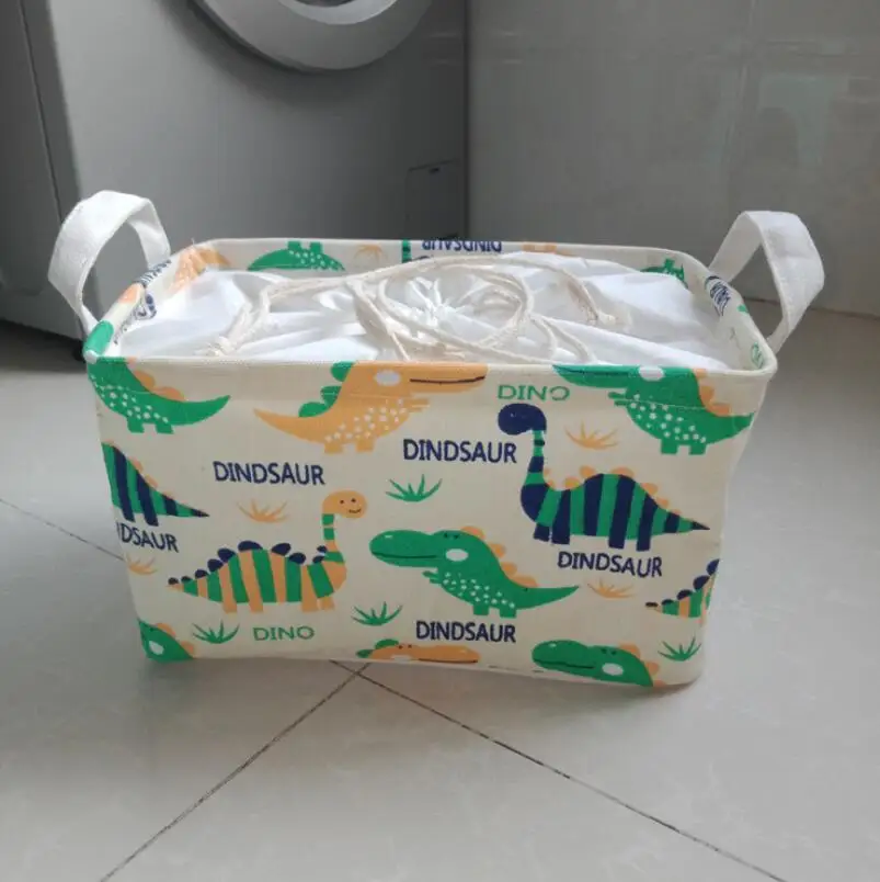 Многоузорчатая коробка для хранения стола льняная хлопковая корзина одежды