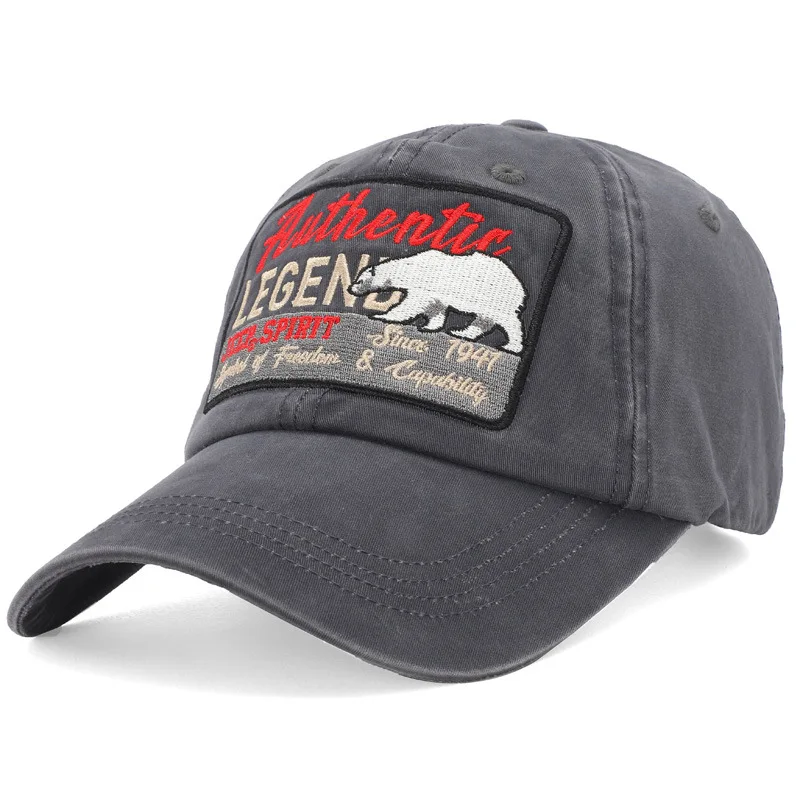 Бейсболка унисекс с вышивкой Модная хлопковая кепка животными и надписями в