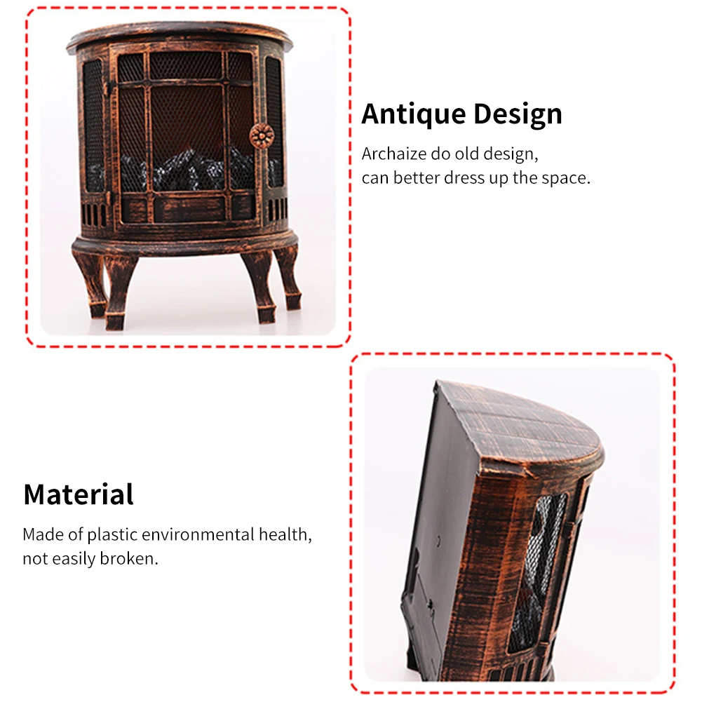 

Portable Power Outage Battery Operated LED Flame Hanging Handle Camping Indoor Home Decor Living Room Festival Fireplace Lantern