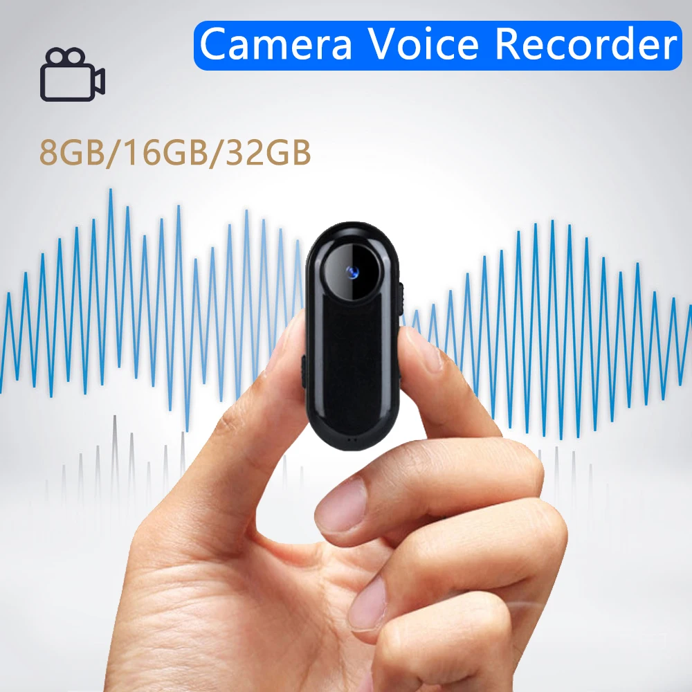 

Best Mini Voice Recorder Audio MP3 Player Clip 16GB Camera Voice Detacphone Voice Activated Recording 192kbps HD Video Recorders