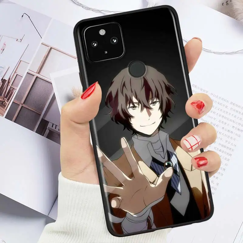 

Japanese Anime Dazai Osamu Shockproof Cover for Google Pixel 5 5A 4 4A XL 5G Black Phone Case Shell Soft Fundas Coque Capa