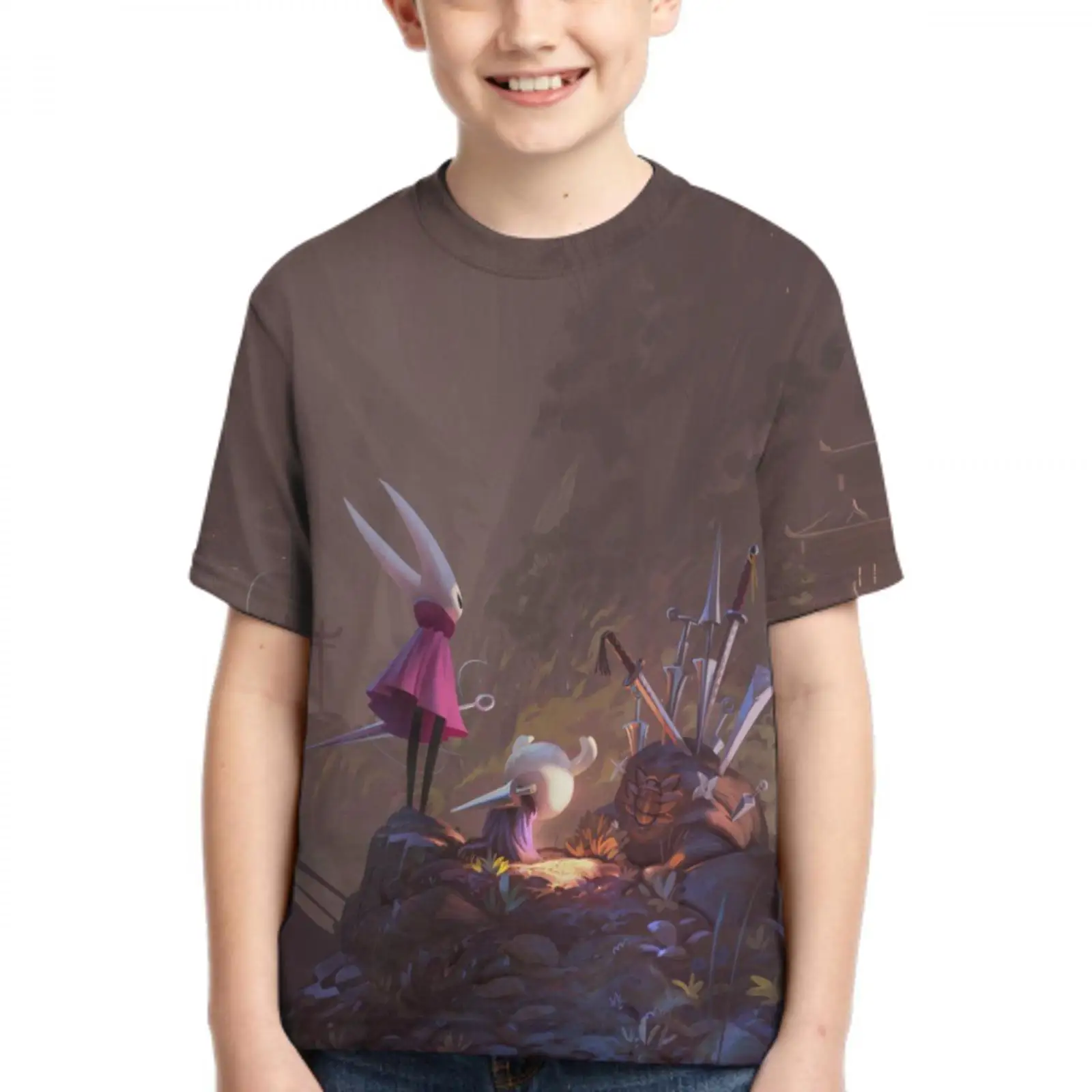 

3d print Hollow Knight casual t shirt harajuku female/male social t shirt Hollow Knight olush women/men t shirt