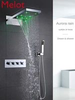 hidden waterfall shower concealed embedded wall shower flying rain shower set hidden home