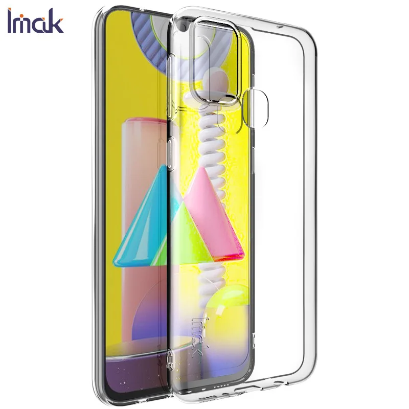 

IMAK UX-5 360 Protection for Samsung M31 Crystal Case Samsung M 31 2020 Back Cover Shockproof Coque for Samsung Galaxy M31 Case