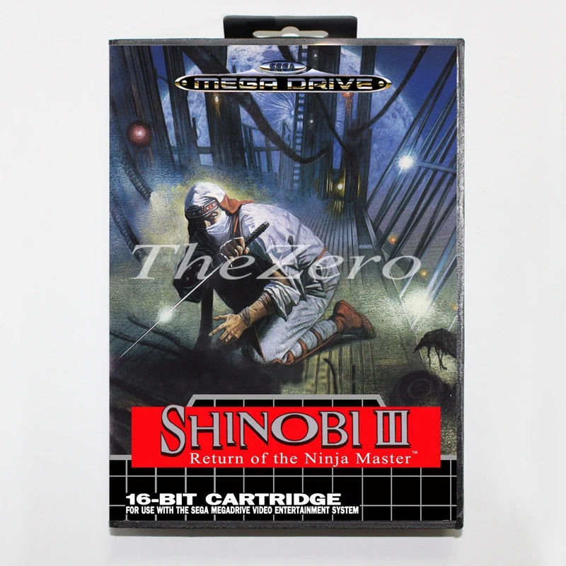 Shinobi 3 с коробкой для 16 бит MD видео карточная игра Sega игры Mega Drive/Genesis | Электроника