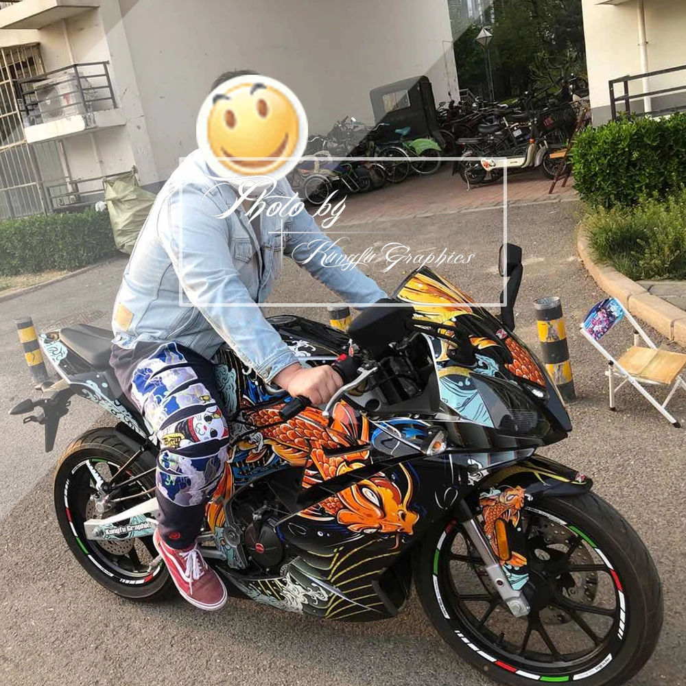 Пользовательская наклейка huпера дизайнерские гоночные наклейки полная графика