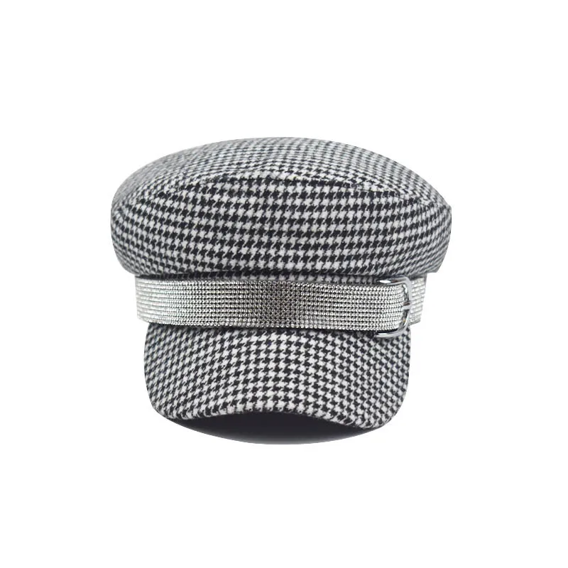 Винтажная плоская кепка газетчика кабинета военно-морского флота Регулируемая