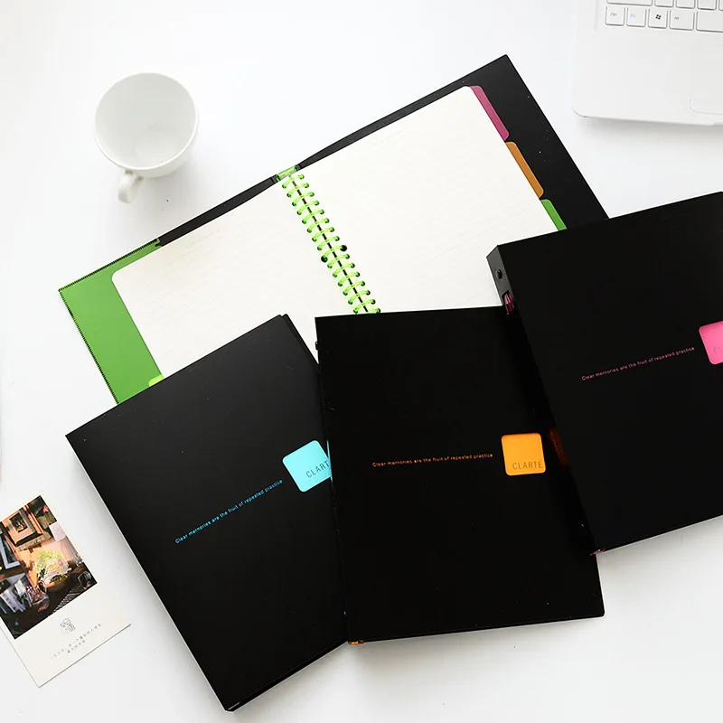 

Блокнот из полипропилена с листьями, канцелярские принадлежности, креативный блокнот для записей A5 B5, аксессуары для офиса, органайзер-папка для документов