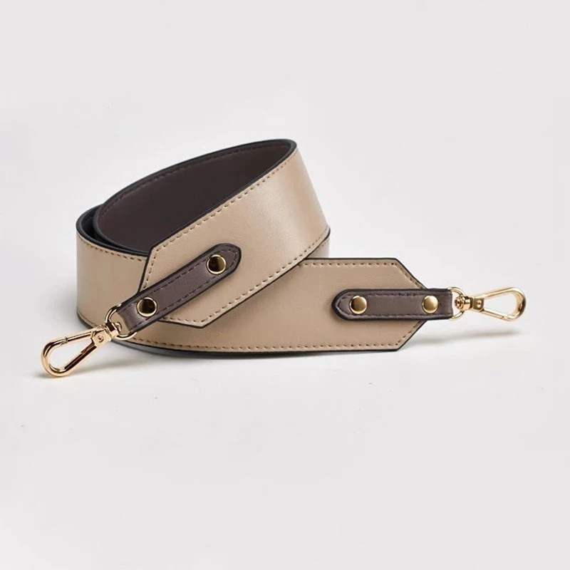 7-Beige front Бренд BAMADER, высокое качество, натуральная кожа, сумка на ремне, новая мода, широкий плечевой ремень, роскошный ремень для сумки, сумки, аксессуары - Цвет: 7-Beige front