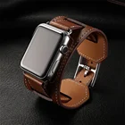Ремешок Correa из натуральной кожи для Apple Watch 7, Роскошный Браслет-манжета из натуральной кожи для iWatch 3 42 мм 38 мм, серия 6 SE 5 4 44 мм 40 мм