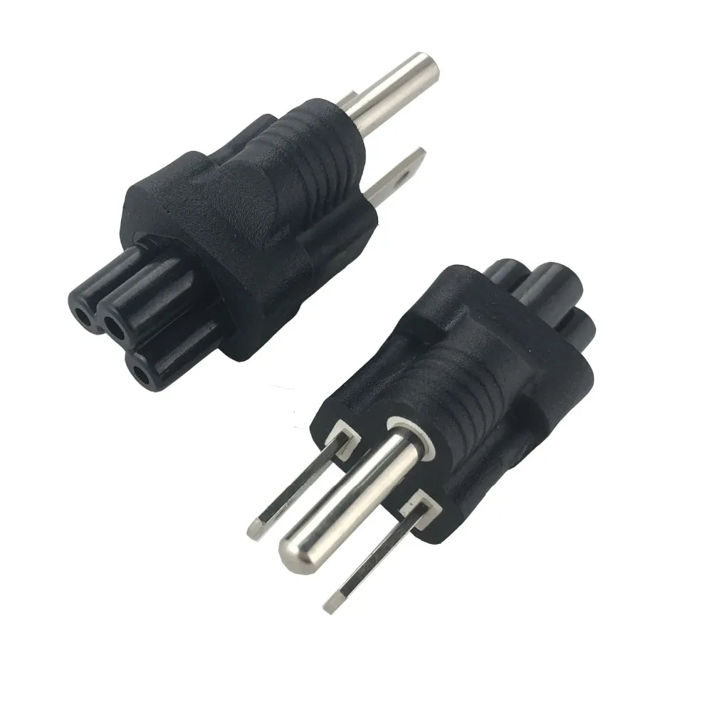 

AC power cable plug adapter IEC C5 to NEMA 5-15P Plug Adapter