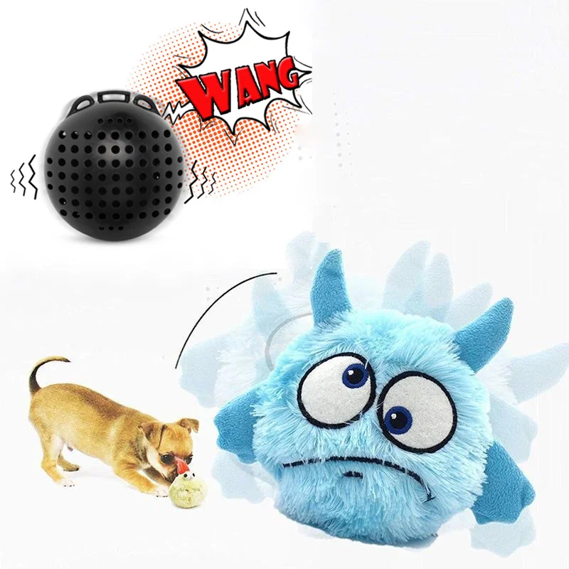 

Interactive Monster Plush Giggle Ball Shake Crazy Bouncer Dog Toy Exercise Electronic Toy For Puppy Motorized Entertainment Pets