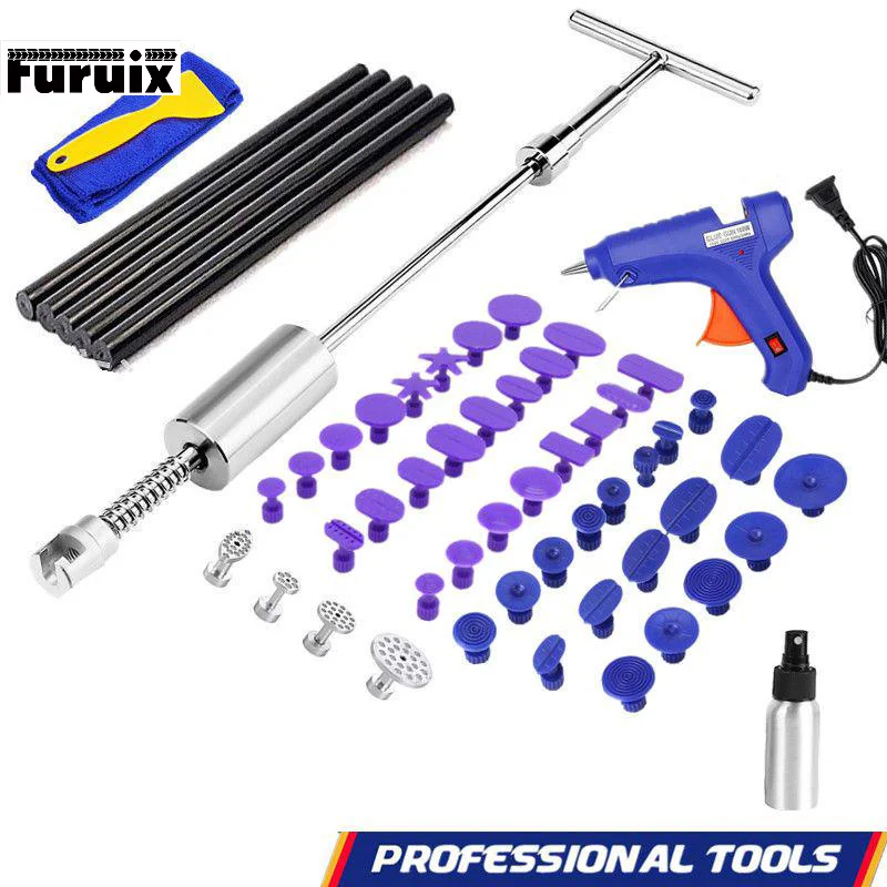 Car Body Paintless Dent Repair Tool Kits Hot Melt Gun with Slide Hammer for Auto Body Dent Removal Minor Dent Deep Dent Removal