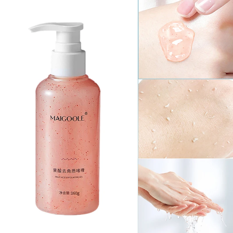 1pcs 160g Fruit Acid Exfoliating Gel Gentle Skin-friendly Cleansing and Pores Moisturizing Delicate Skin Free shipping