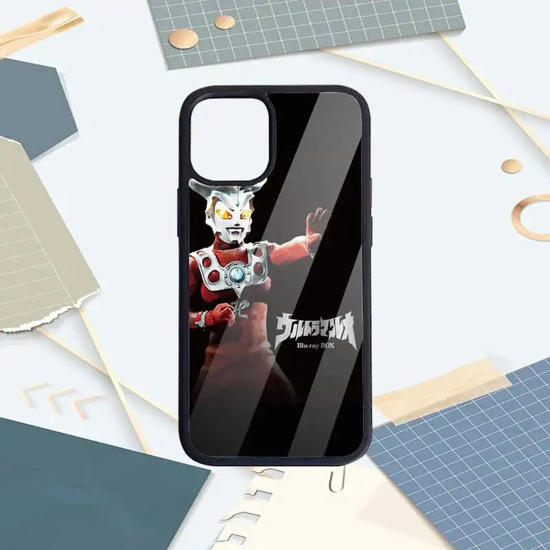

Anime ultraman Phone Case PC for iPhone 11 12 pro XS MAX 8 7 6 6S Plus X 5S SE 2020 XR