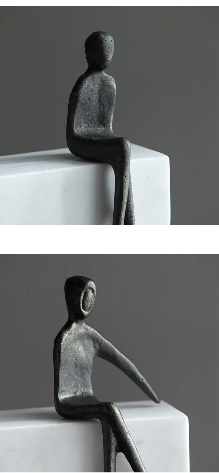 Скандинавская абстрактная Статуэтка-сидение украшение для дома креативное