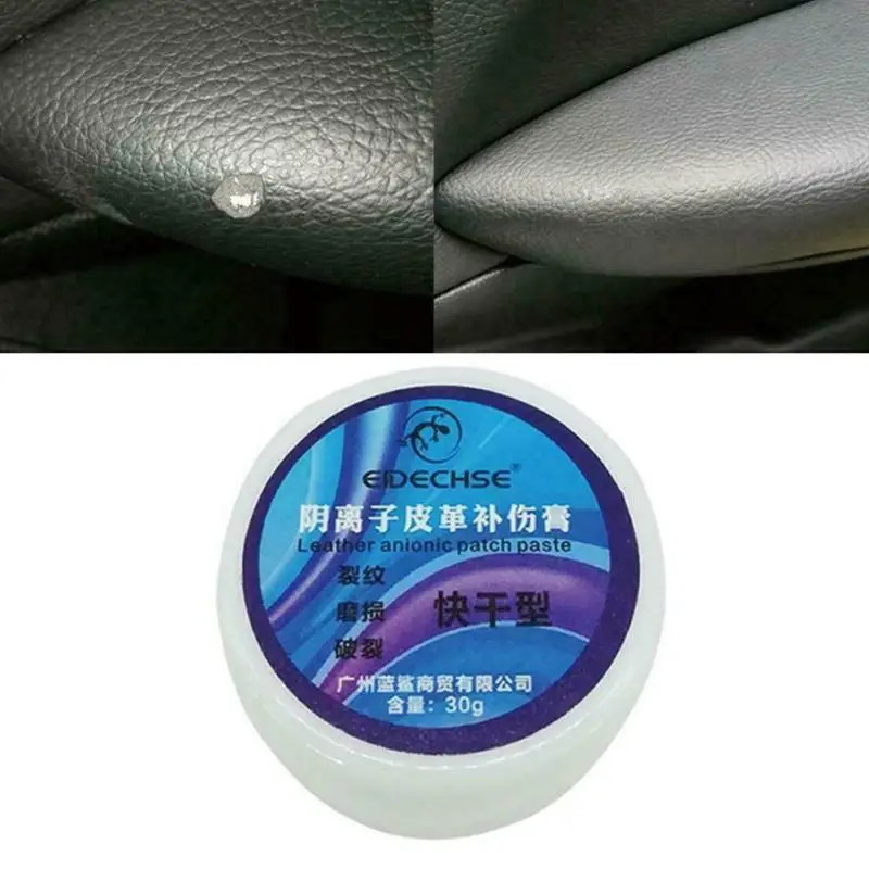 

Hot Sale Leather Repair Paste Cream Filler Compound Putty For Car Seat Sofa Leather Restoration Cracks Burn Hole Leather Repair