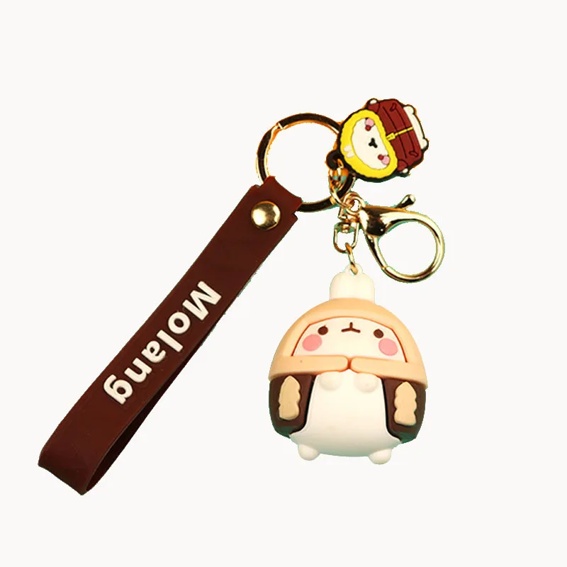 

Lovely Hooligan Rabbit Snowball Key Chain Cartoon Doll Keychain Schoolbag Pendant Men Women Gifts Keyring