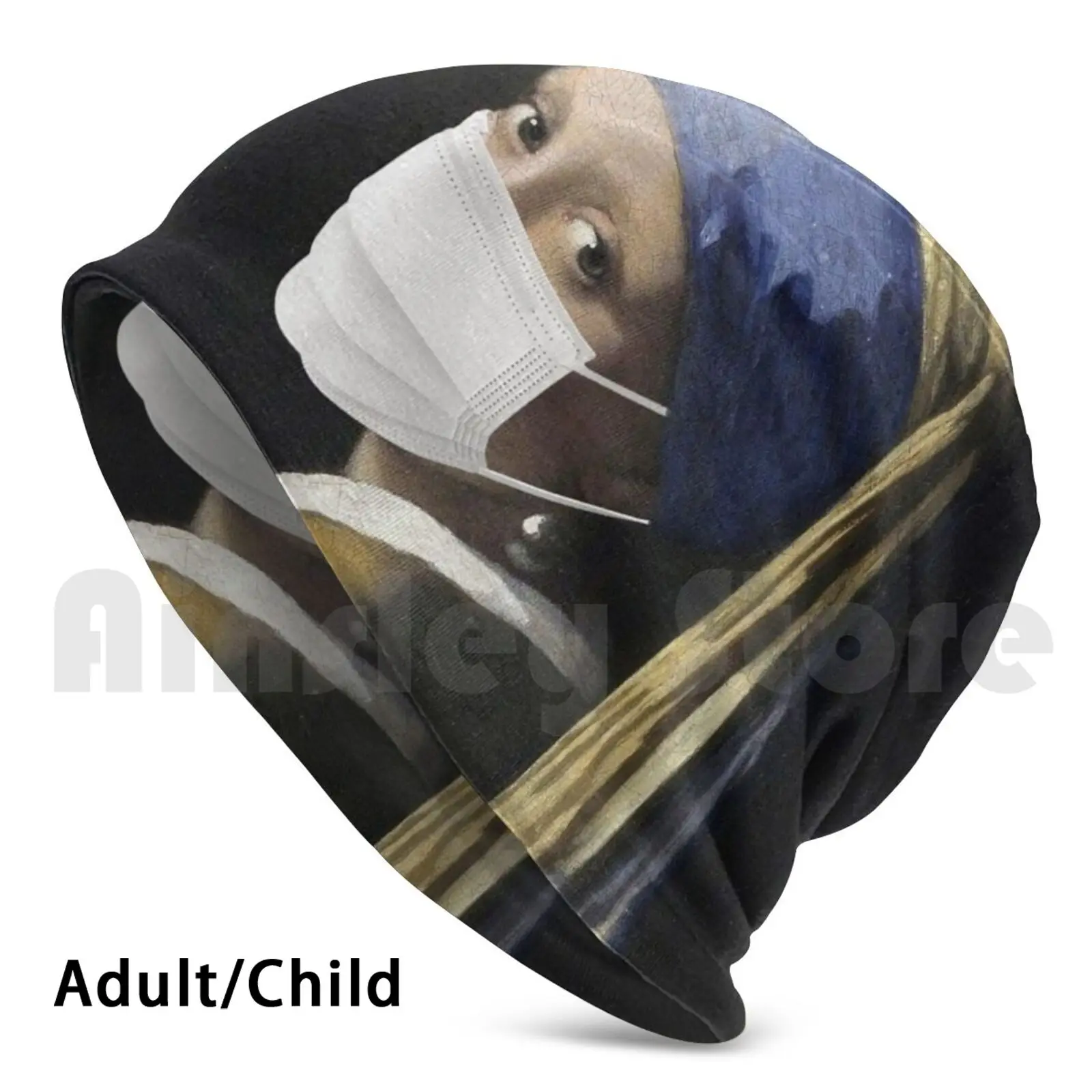 

Женские самоизолирующие облегающие шапки с жемчугом, шапочки с принтом, шапки-пуловеры, удобные жемчужные серьги для девушек