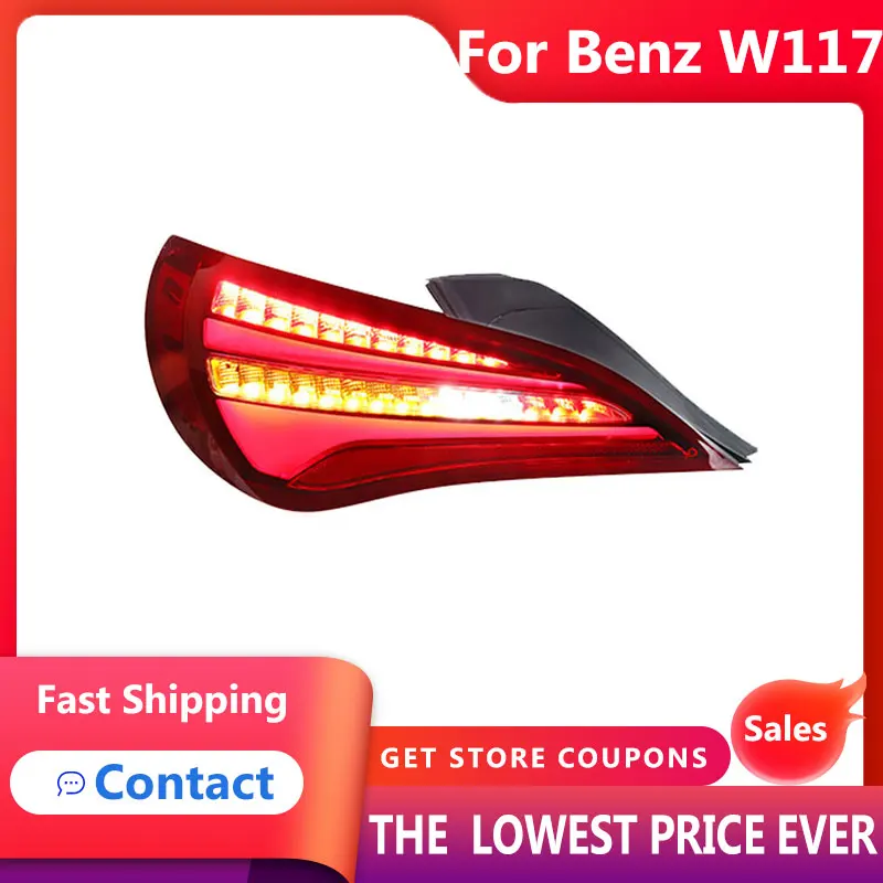 HANA для Benz W117 2014-2019 CLA180 CLA200 CLA300 задние фары светодиодные противотуманные DRL дневные