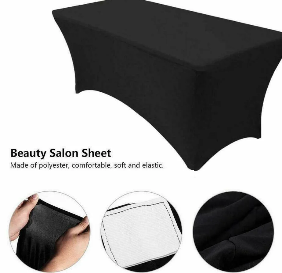 6' футов/8' футов спандекс стрейч скатерти стол покрытие приспособлено