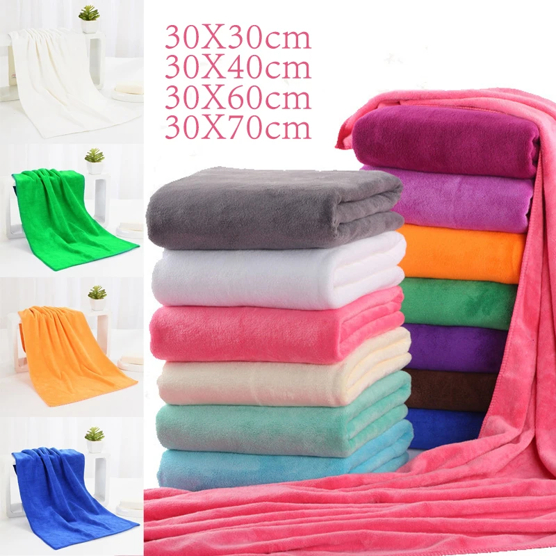 

Absorbent Microfiber Drying Beach Swim Sport Bath Towel Sheet Home Textile Car Wash Care Cleaning Towel Bathroom Bath Towel