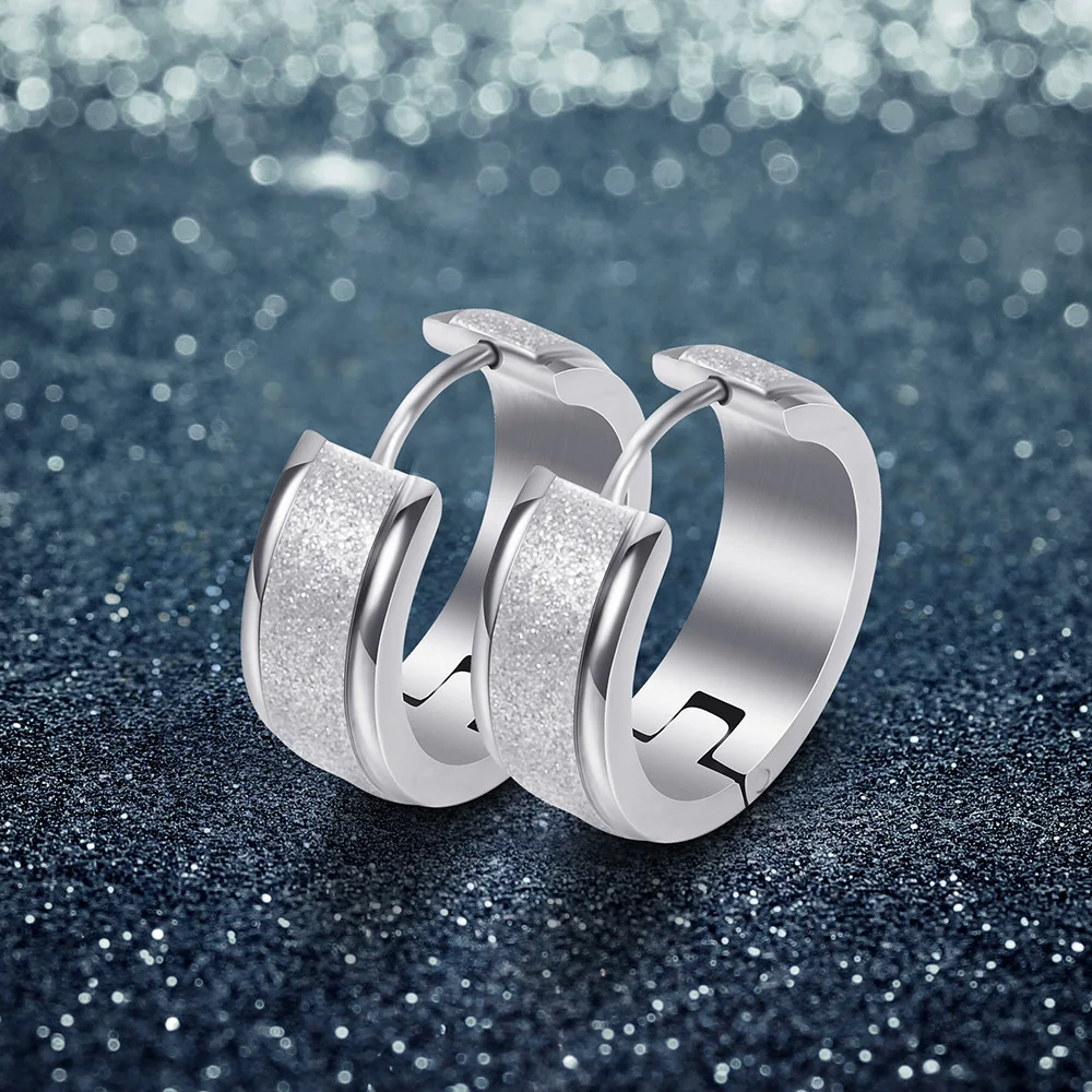 Женские круглые серьги из нержавеющей стали 808 ювелирные изделия 18 каратного